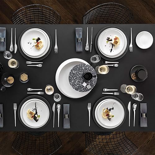 Miniatura 8 de Villeroy & Boch NewMoon - Plato pequeño para desayuno, brunch o aperitivos de porcelana premium, apto para lavavajillas, 6.3 in, color blanco