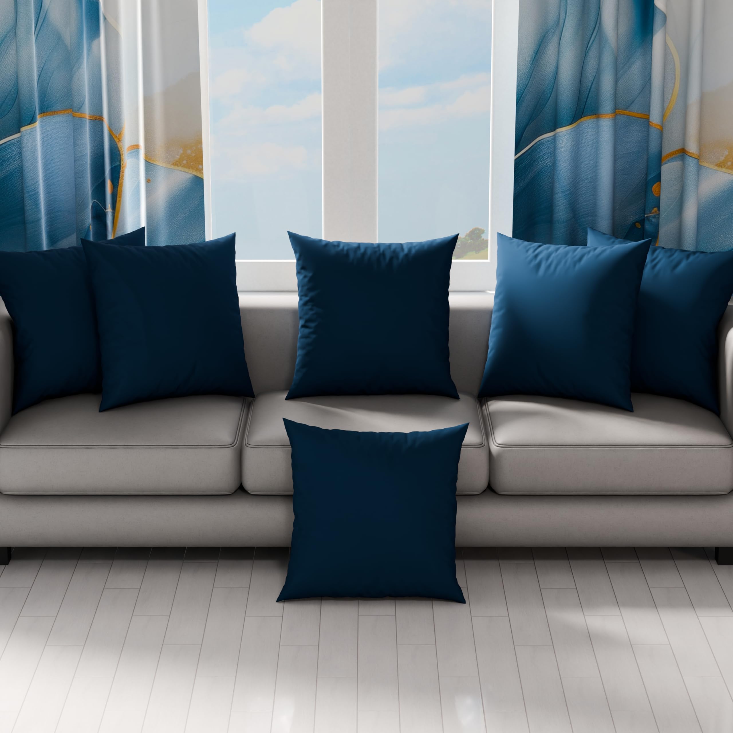 PETTI Artigiani Italiani, Pair of 30x30 cm Microfiber Pillowcases, Bedroom Cushions, Sofa, Set of 2 Cushion Covers - Image 3