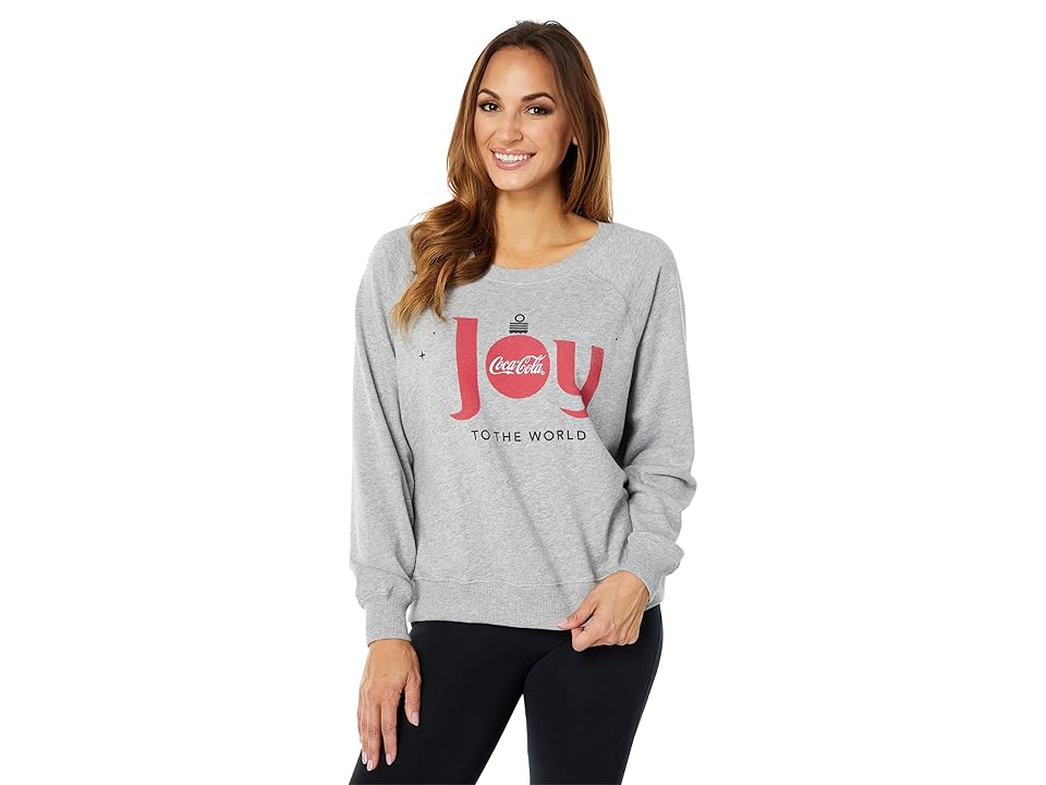 Wildfox Joy To The World Sweatshirt (Heather) Women's Clothing INTERNATIONAL SHIPPING