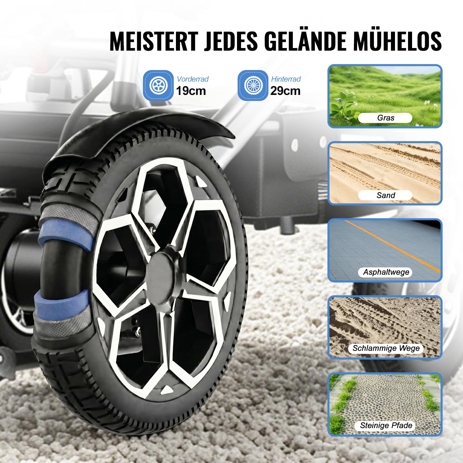 D10 Elektrorollstuhl Faltbar Leicht, Outdoor E-Rollstuhl Für Senioren & Behinderte, 20 km Reichweite, Flugzeugzulassung, 500 W Motor, 12Ah Akku, PU-Räder, Bis 150 kg
