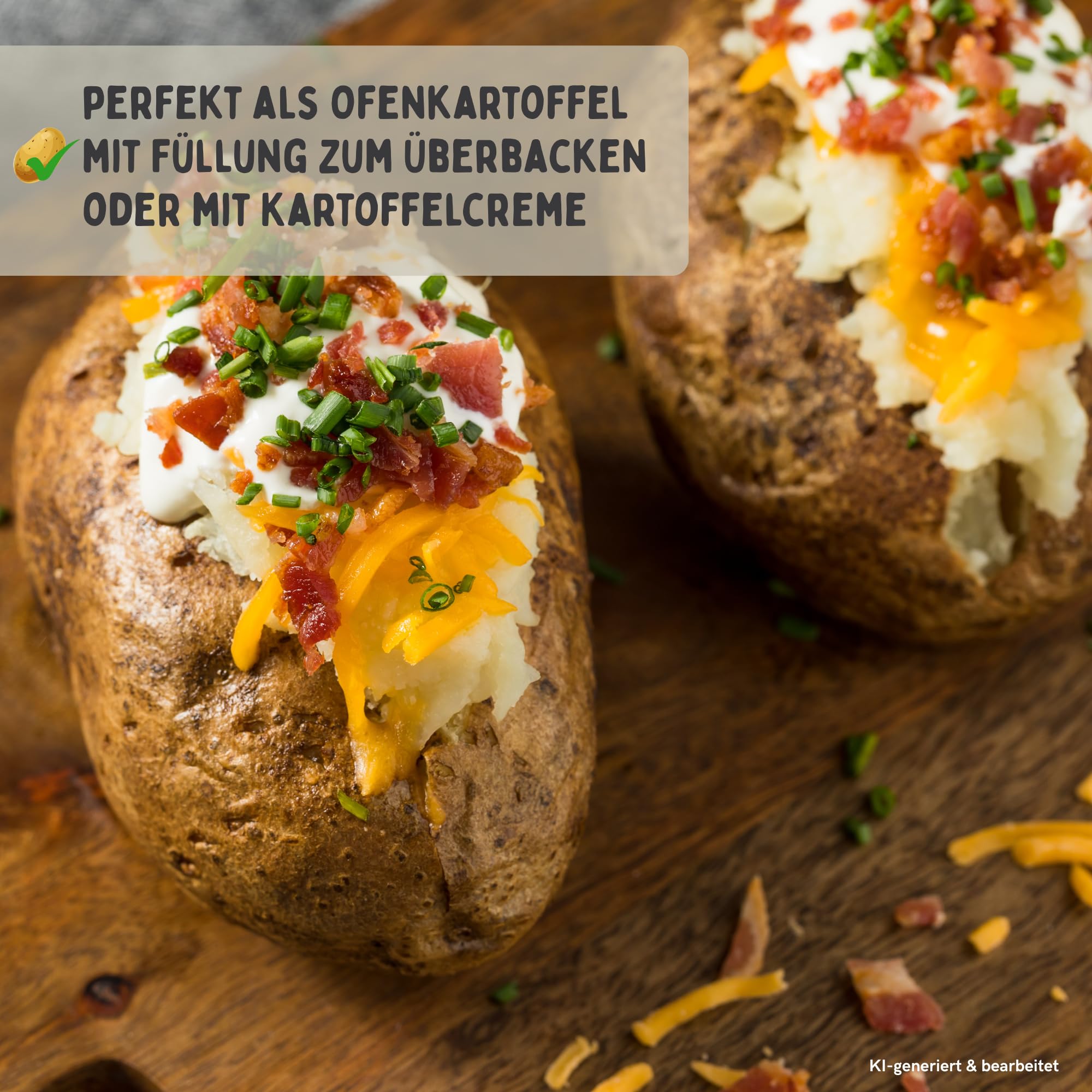 FRUCHTVERSAND24® Ofenkartoffel (Speisekartoffel), Sorte: Bernina, Inhalt: 2,5 kg (ca. 5-8 Stück), ideal für die Zubereitung als Backofen-Kartoffel