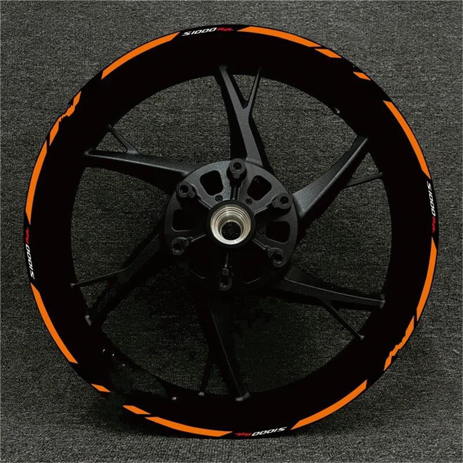 Motorcycle Racing Equipment Wheel Tire Rim Decoration Adhesive Reflective Decal Sticker for BMW S1000XR S1000R 1000RR Decorative(Color9)