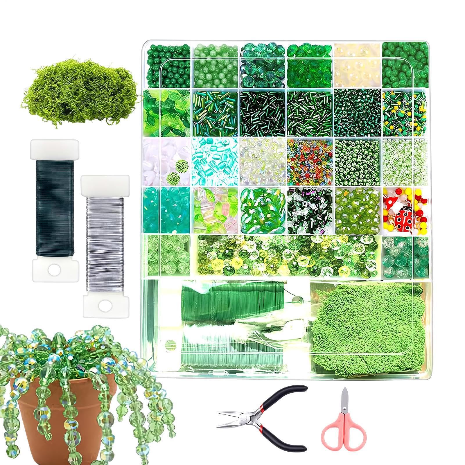 Kit de en Perles de Verre Set de Perles DIY