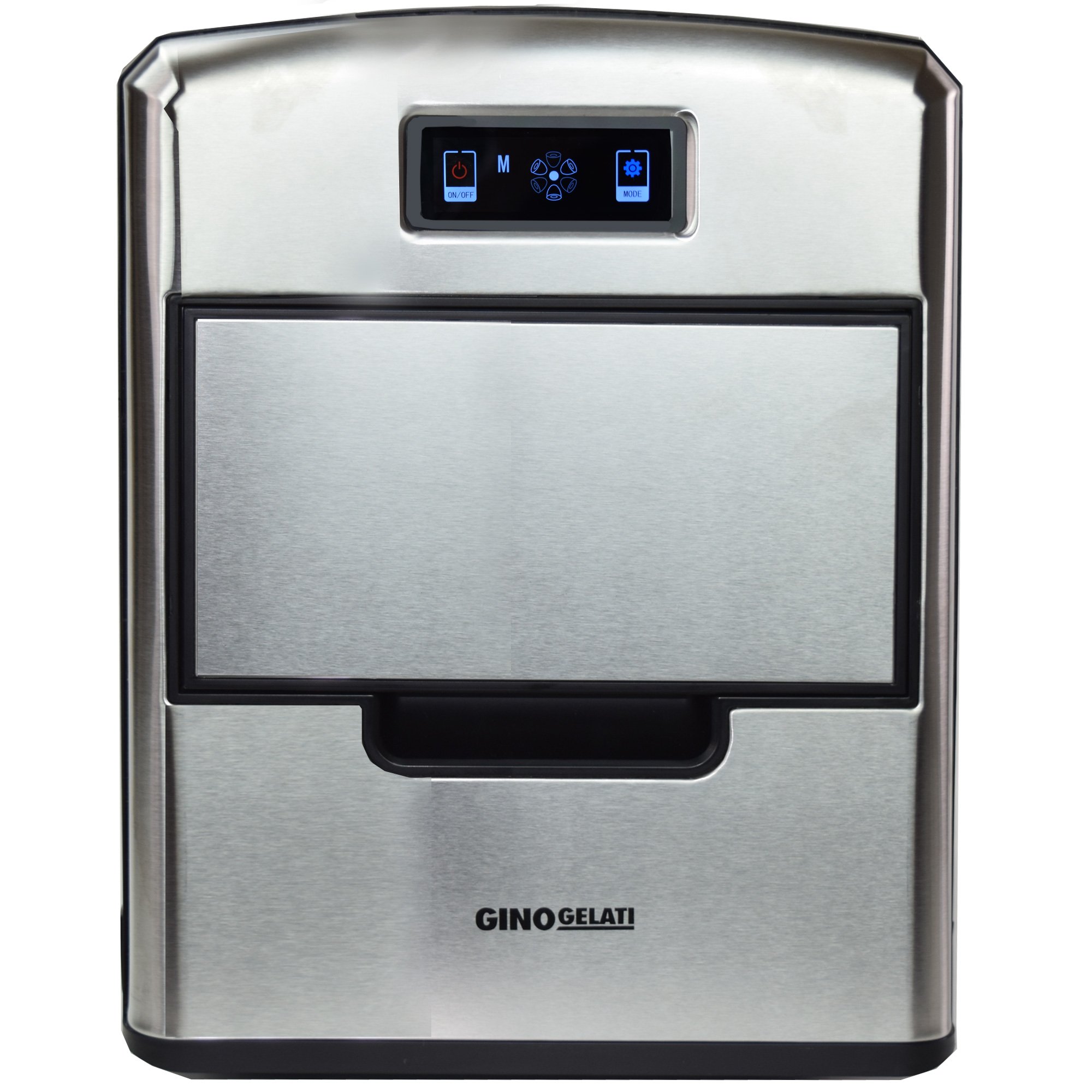 Gino Gelati GG-175W de Luxe Digitaler Edelstahl Eiswürfelbereiter Eiswürfelmaschine Icemaker