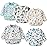 ElecMotive 5 Pack Long Sleeve Bib,Baby Toddler Waterproof Sleeved Bib for 6-30 Months Reusable with Catch-all Pocket