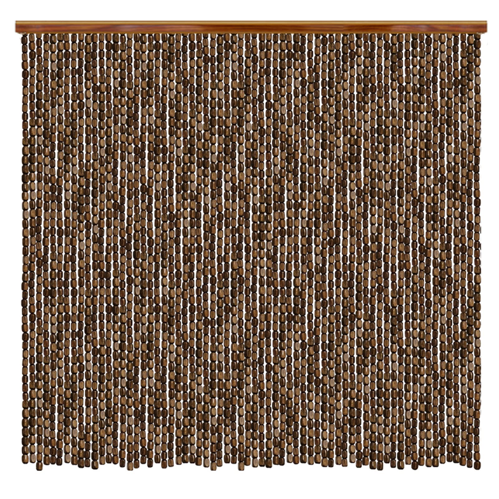 Deurgordijn Bamboe Kralen Gordijn voor Deuren,Decoratief Vliegengordijn,Kralengordijn Kettinggordijn voor Ruimteverdeler,Woonkamer,Keuken,Restaurant,Kantoorruimte ,Aanpasbaar (100 strands 100x220cm