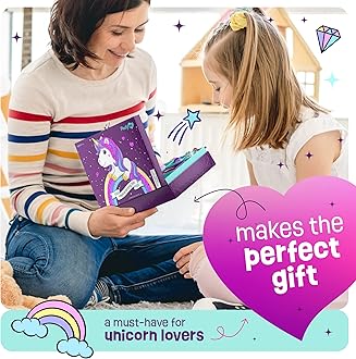 Pretty Me Unicorn Stationery Set for Kids - Birthday Gifts for Girls Ages 6, 7, 8, 9, 10 to 12 Year Old Age - Stationary Letter Writing Art Kit - Best Girl Birthday Gift - Preteen Craft Toys, Presents