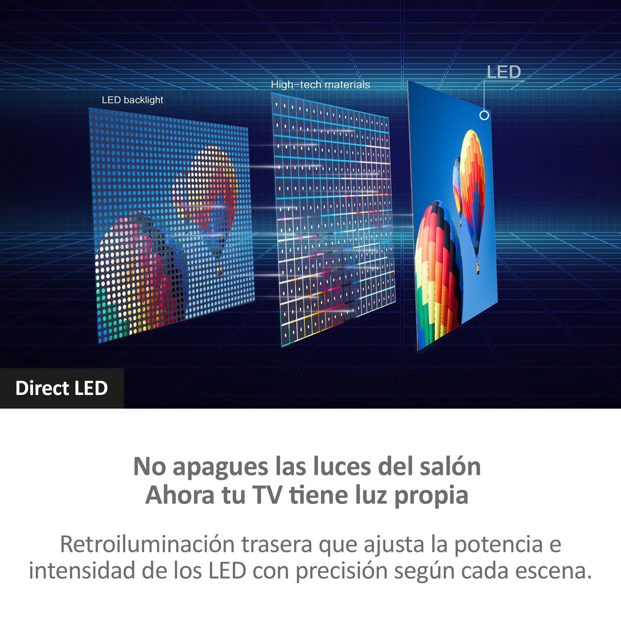 Haier Direct LED Full HD H40K85EFX - 40", Smart TV, Google TV, Dolby Audio, HDR 10, Smart Remote Control, Google Assistant, Bluetooth 5.1, DBX TV, HDMI 2.1 x 4, Sin Marcos, 2024