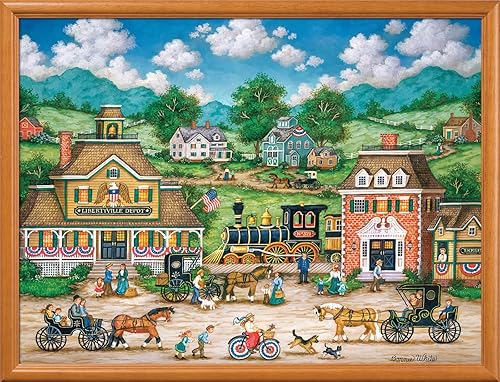 Miniatura 7 de Masterpieces Libertyville Depot - Rompecabezas de 550 piezas para adultos, familia o niños, 18 x 24 pulgadas