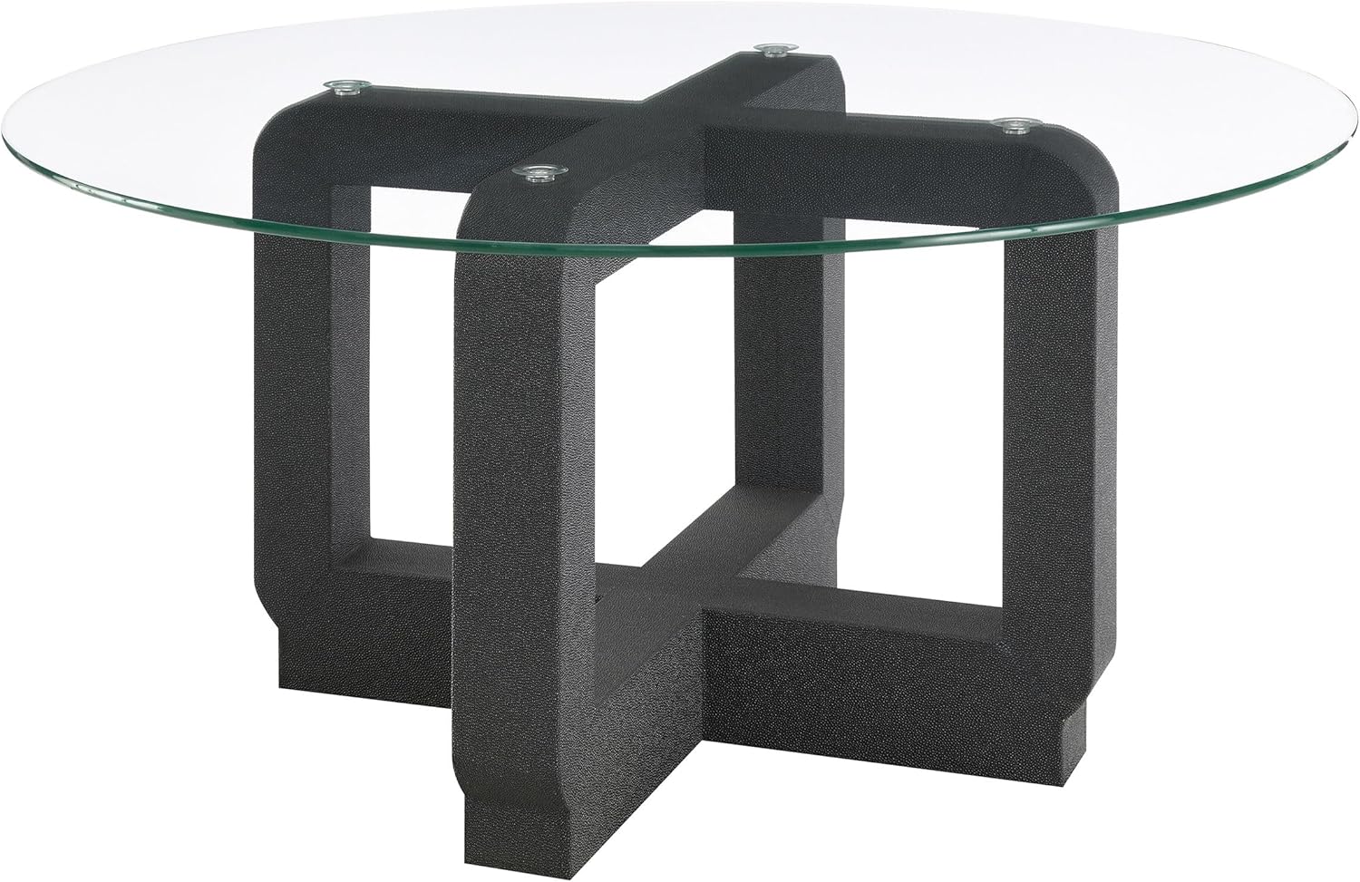 Coaster Home Furnishings Acklin Round Clear Glass Top