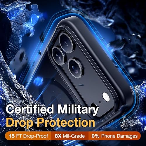 Miniatura 490 de Funda para iPhone 12, a prueba de golpes, para iPhone 12 Pro, protección contra caídas de grado militar, parte trasera dura, delgada, translúcida