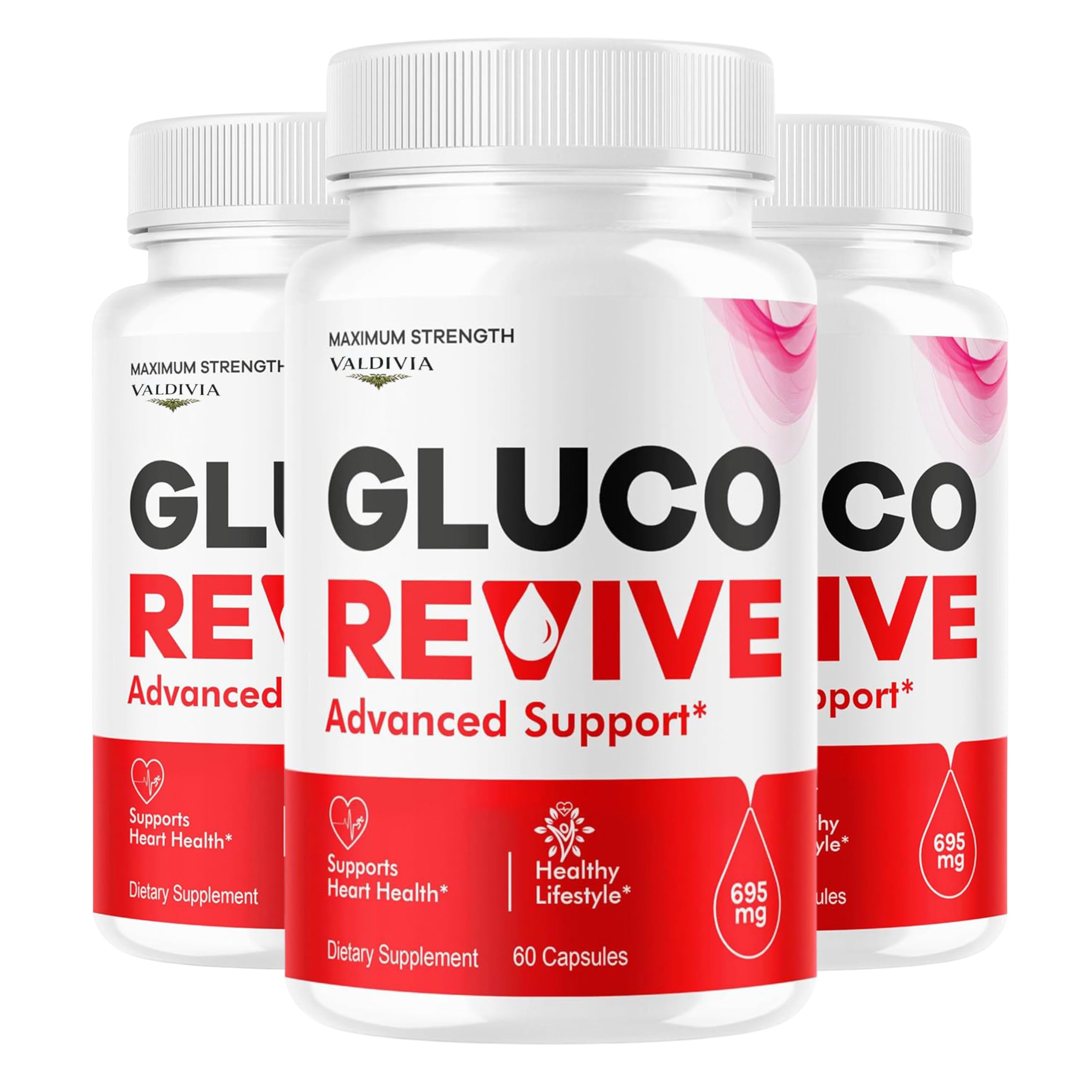 (3 Pack) Gluco Revive Capsules - Official GlucoRevive Advanced Formula Support Pills - Maximum Strength, Natural Gluco Revive Vitamins for Overall Health & Wellness Reviews, 180 Capsules for 3 Months