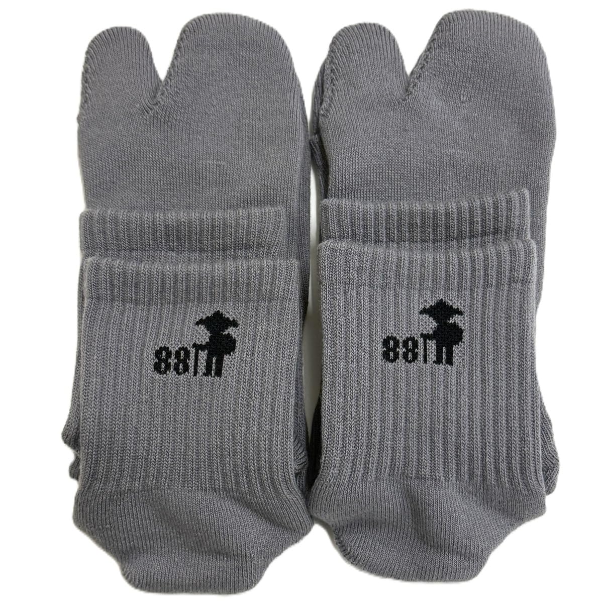 【5sense】Walking Pilgrimage Socks 2-Pair Women's Thick Tabi Socks Tabi Socks Made in Japan for Hallux Valgus, gray (gray/gray), Free size : Clothing, Shoes & Jewelry