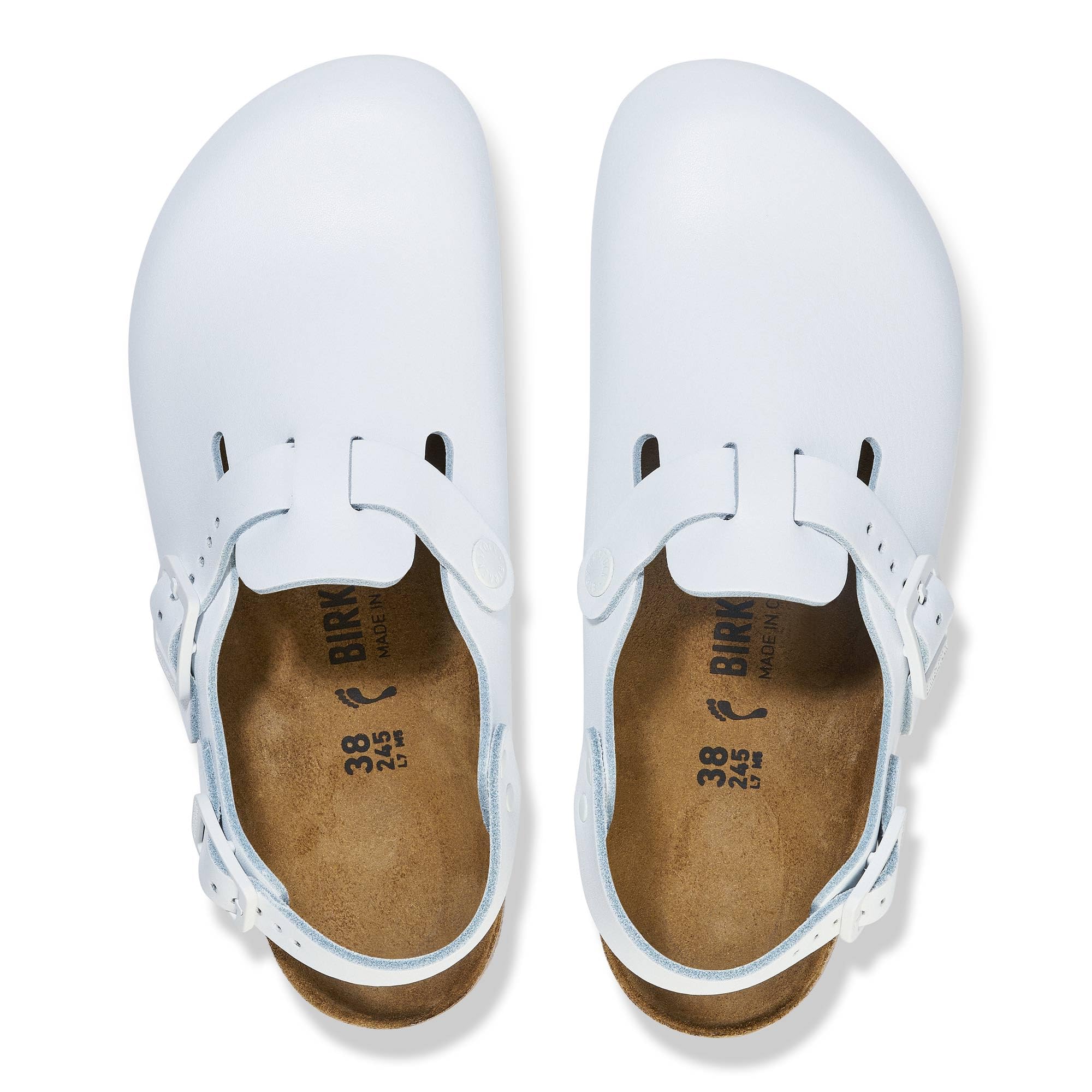 Birkenstock Damen Herren Tokio Pro Hausschuhe Leder Pantoletten - Clogs - Zertifiziert nach Norm EN ISO 20347:2145 - Berufsschuhe für Medizin, Gastronomie und Service