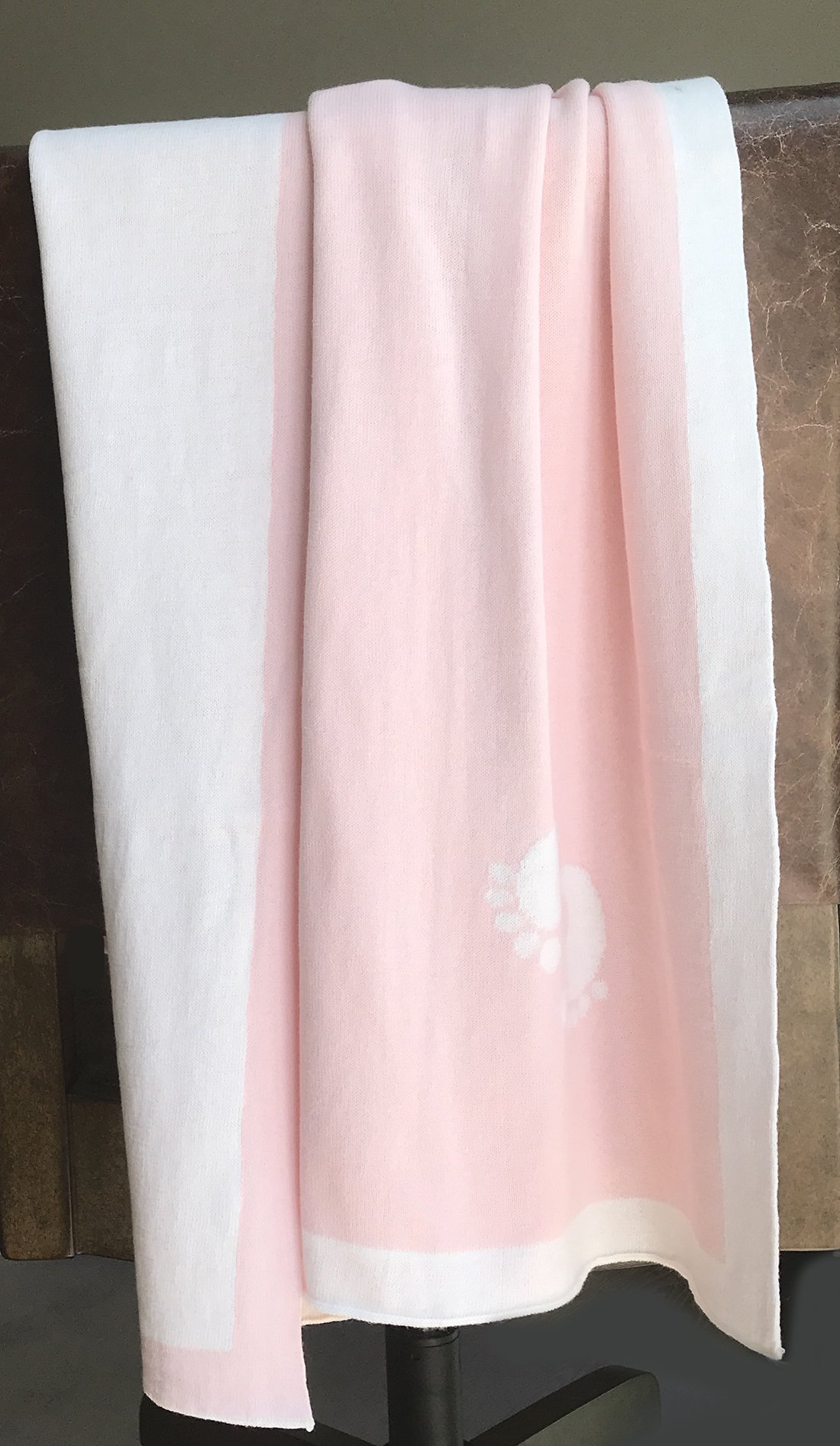 Coperta per Neonato Vogue 100% Cotone con Impronta a Maglia 30"x 40" (Rosa Petalo) novità per la Primavera e L'Estate 2021
