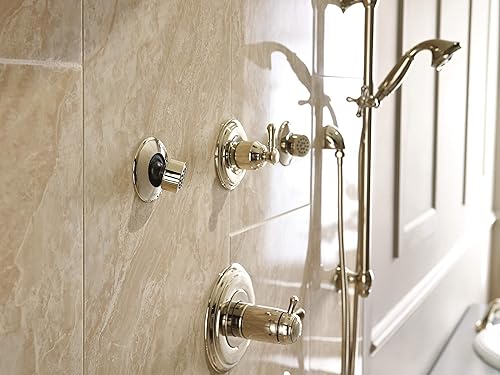 Miniatura 2 de Delta Faucet 3-Spray H2Okinetic Slide Bar ducha de mano con manguera, níquel pulido 51308-PN