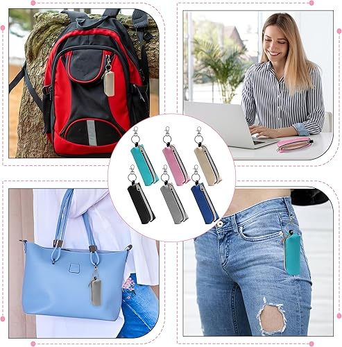Miniatura 6 de GOCOHHI Soporte para lápiz labial, 6 unidades, bolsa portátil para lápiz labial, bolsa de clip para maquillaje, accesorios de viaje, gran regalo