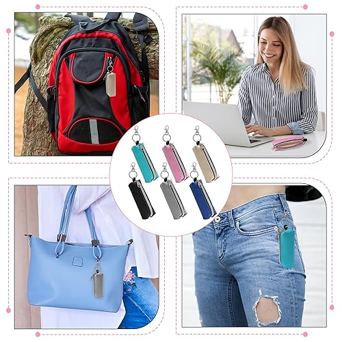 Miniatura 6 de GOCOHHI Soporte para lápiz labial, 6 unidades, bolsa portátil para lápiz labial, bolsa de clip para maquillaje, accesorios de viaje, gran regalo