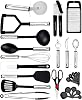 HomeHero 23 Piece Nylon Kitchen Utensils Cooking Utensils Set with Spatula Kitchen Tool Set Gift