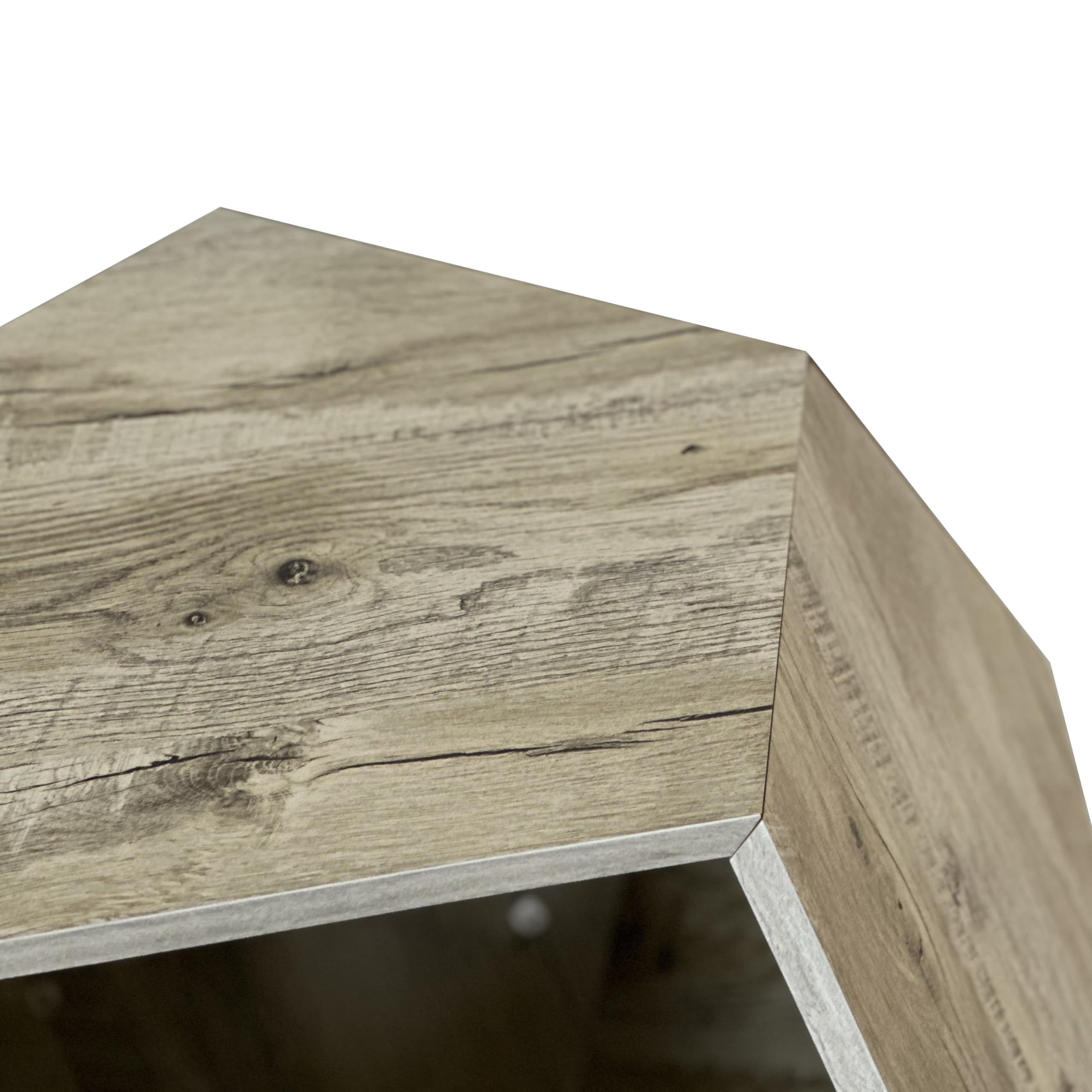 Katzenbett Katzenhöhle Katzenhaus Multifunktionales Katzenzubehör - Moderner Katzenmöbel Träger als Pflanzkübel, 66 cm aus MDF in Weißeiche