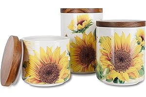 Sunflower Ceramic Canister Sets