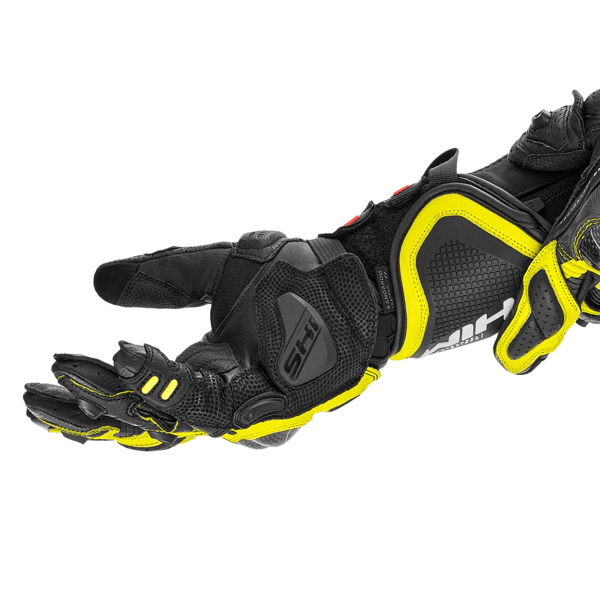 SHIMA RS-3 Guantes Moto Mujer Cuero Homologados Largo Verano Motos Guante Ventilado Certificatos Con Protección Motorista Racing Protecciones Ventilación Verão (Femenino, Negro, XS)