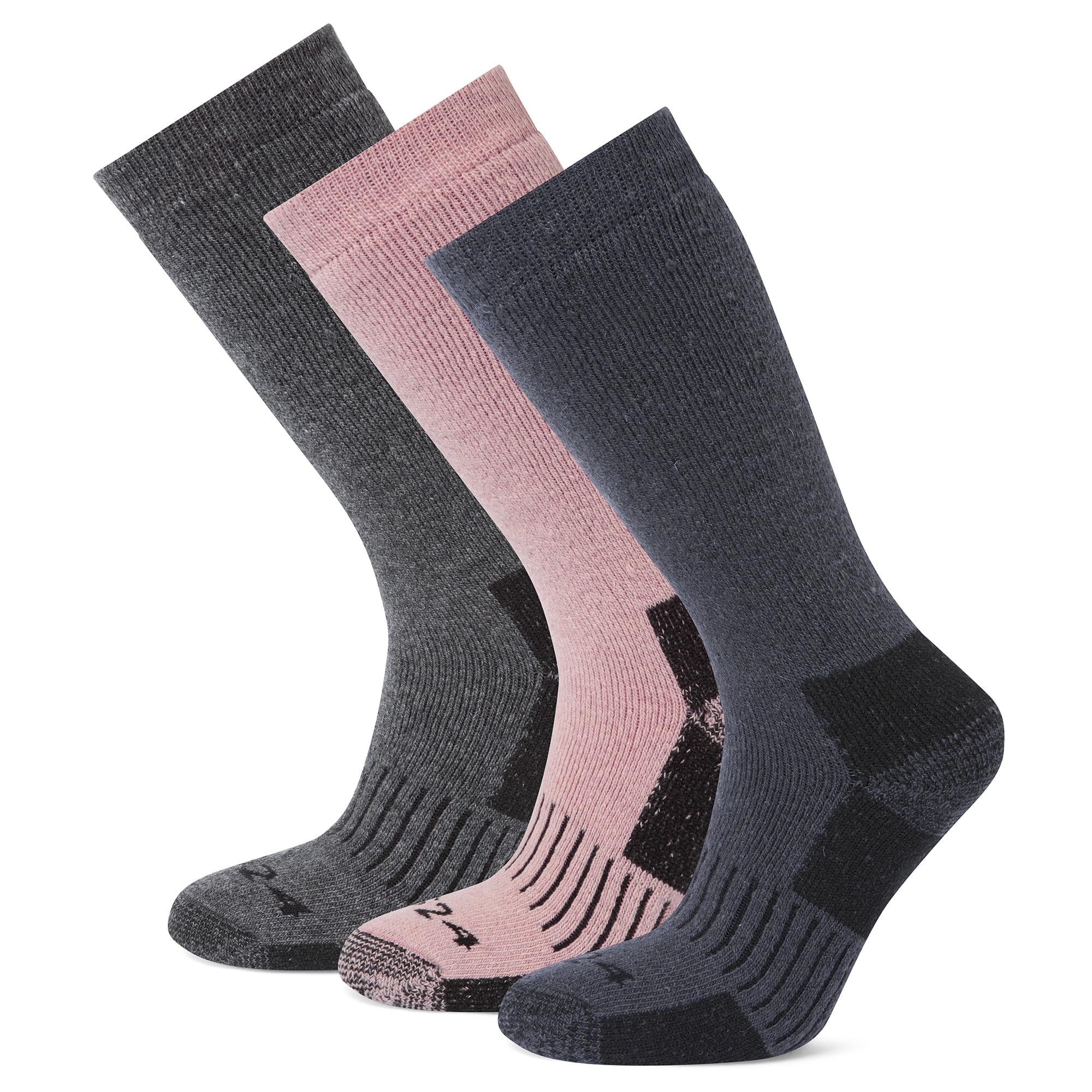 Tog24 Women's Pale Pink 'Villach' Trek Socks In Medium