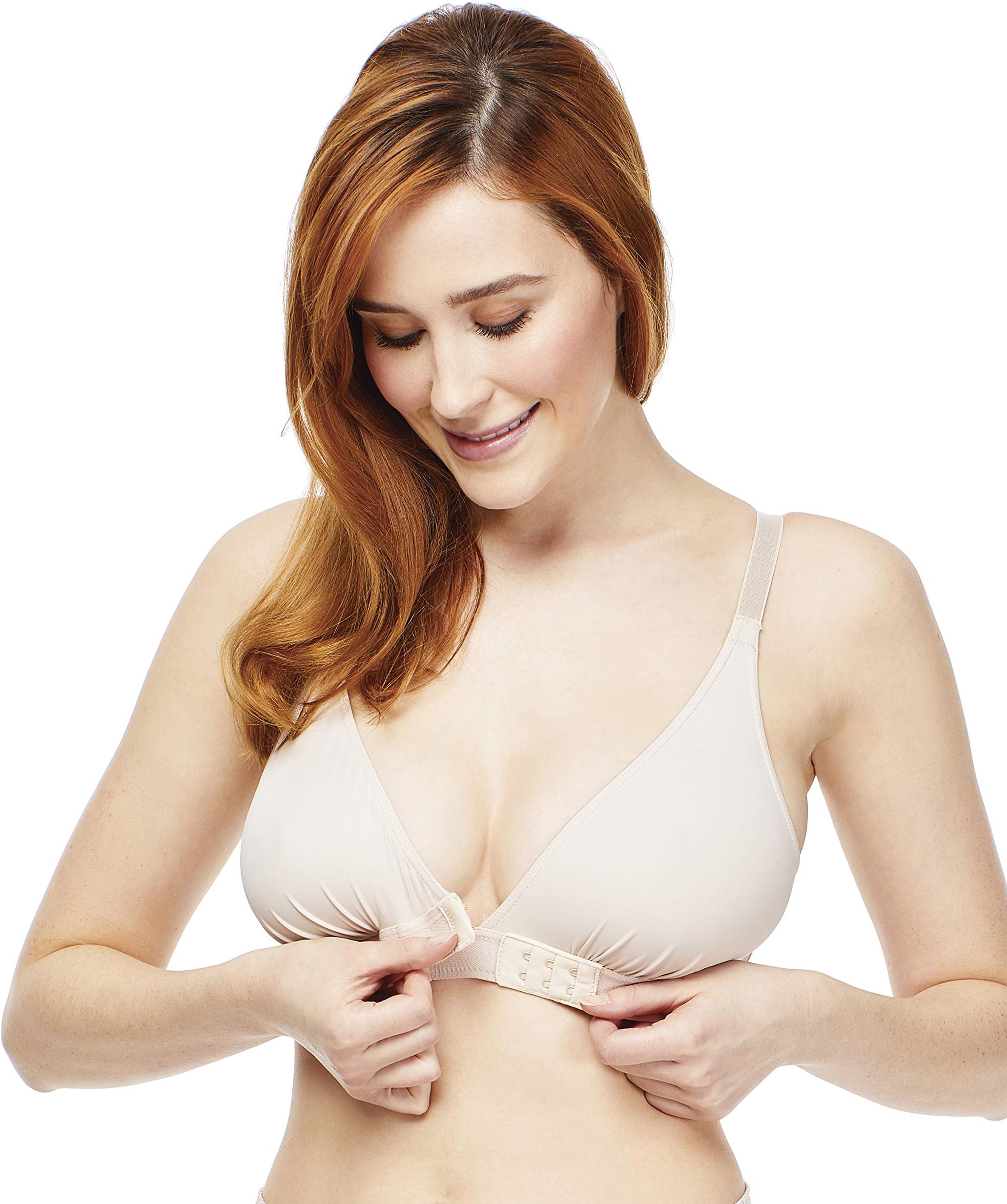 Crossover Bra with Enhanced Comfort and Adjustable Hook and Eye Closure