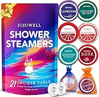 JOJOWELL Shower Steamers Aromatherapy 21 Pack - 7 Natural Essential Oil Scents, Relaxation Spa Bombs, Valentine's Birthday Gifts for Women Mom Wife