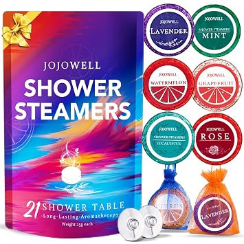 Shower Steamers Aromatherapy - 21Pcs Birthday Gifts for Women, Mom, Wife, Her, Best Friend, Daughter, Sister, Teens & Girlfriend, Self Care with Natural Essential Oils Relaxation Home SPA Gift Set