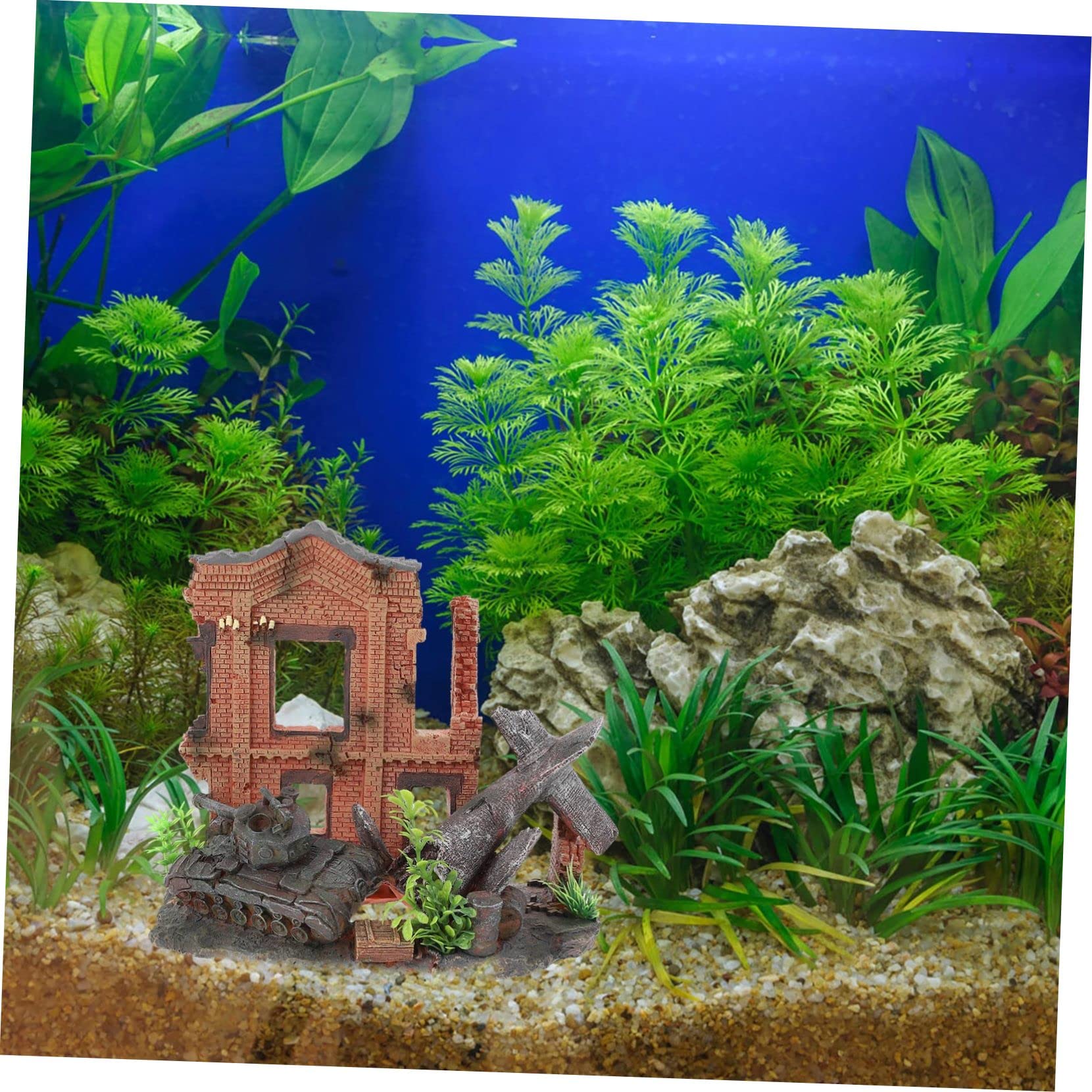 Toddmomy 1pièce Décoration Aquarium Résine Ornement pour Poisson Accessoire De Paysagisme pour Aquarium Décor Naturel Et Vivant pour Amateurs De Poissons