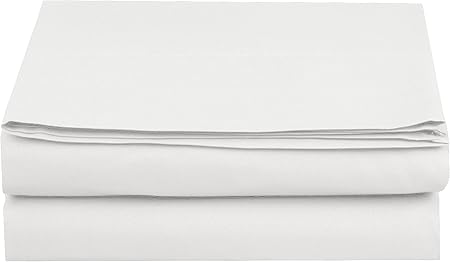 Luxury Flat Sheet on Amazon Elegant Comfort Wrinkle-Free 1500 Premier Hotel Quality 1-Piece Flat Sheet, King Size, White