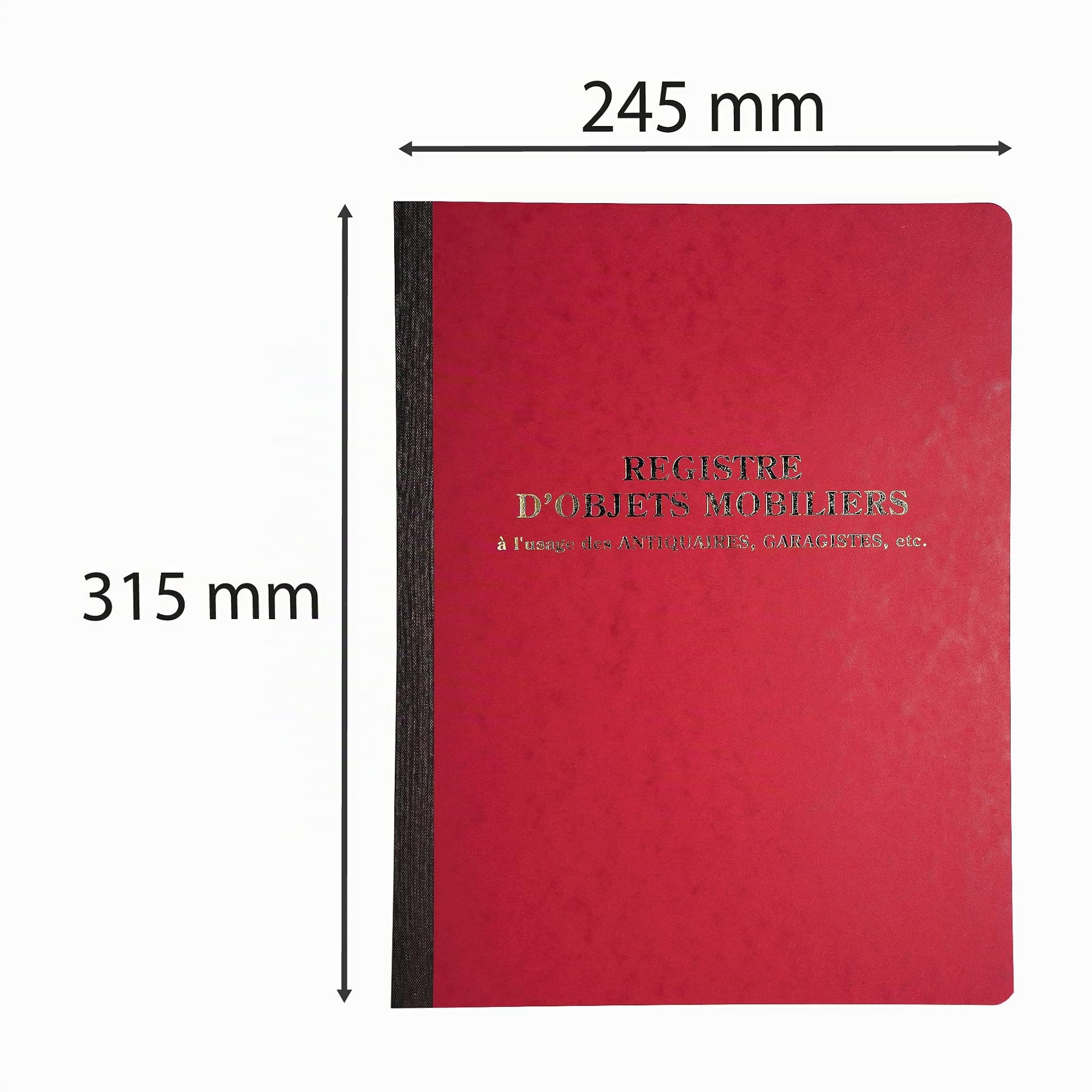 Le Dauphin - Réf. 41791D - 1 Piqûre - Dimensions 31,5 X 24,5 cm -Format vertical - Registre objets mobiliers 80 pages - Couleurs aléatoires, bleu, jaune, rouge, vert