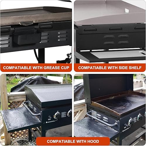 Miniatura 6 de Protectores de viento para parrilla Blackstone de 22 pulgadas, accesorios magnéticos de acero inoxidable para parrilla Blackstone y campamento,
