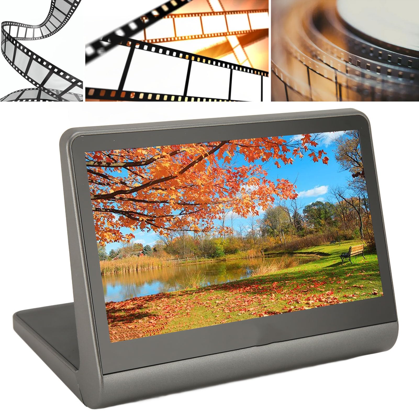 Escáner de película Digital, Escáner de Diapositivas de Película con Pantalla HD a Color de 7 Pulgadas 48MP JPEG Digital Photo Convierte Diapositivas y Negativos en Fotos