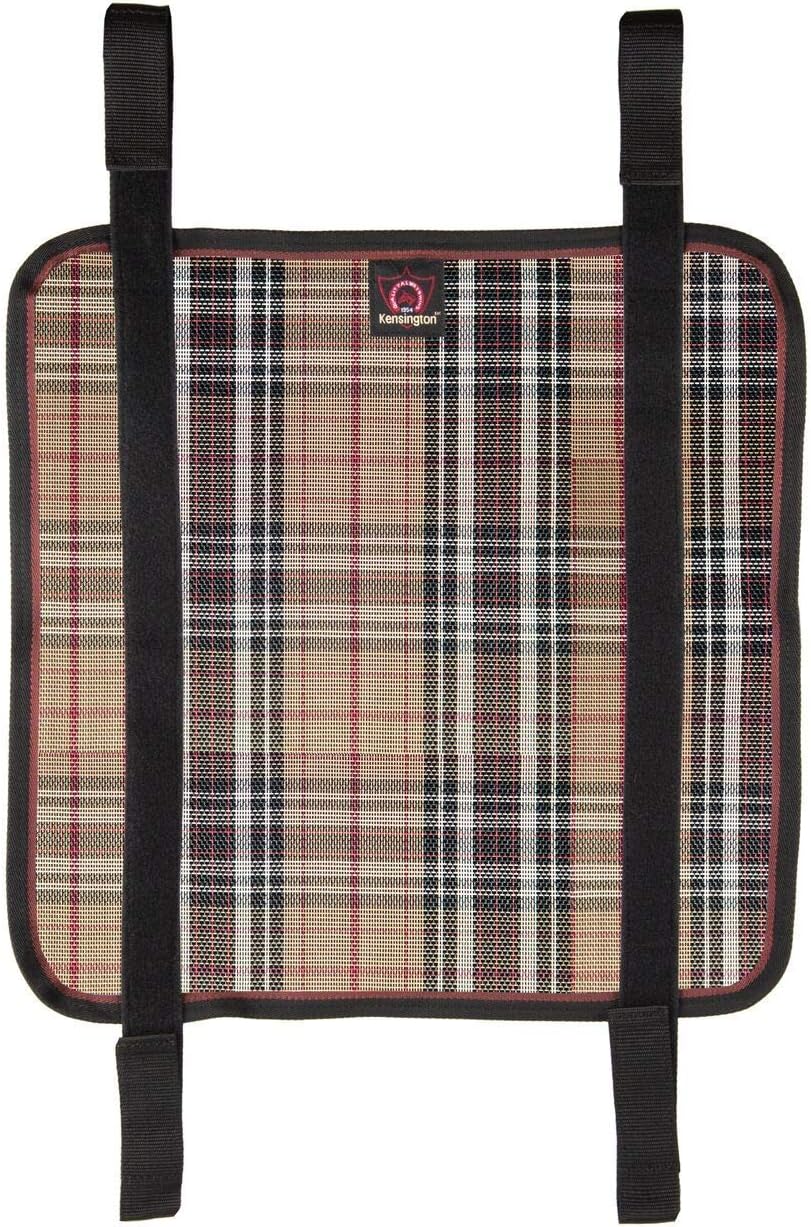 Kensington Belly Band For Horse Under Belly — Protects Under Belly When Attached to Traditional Cut Protective Sheet — Offers Maximum Protection Year Round — Deluxe Black Plaid