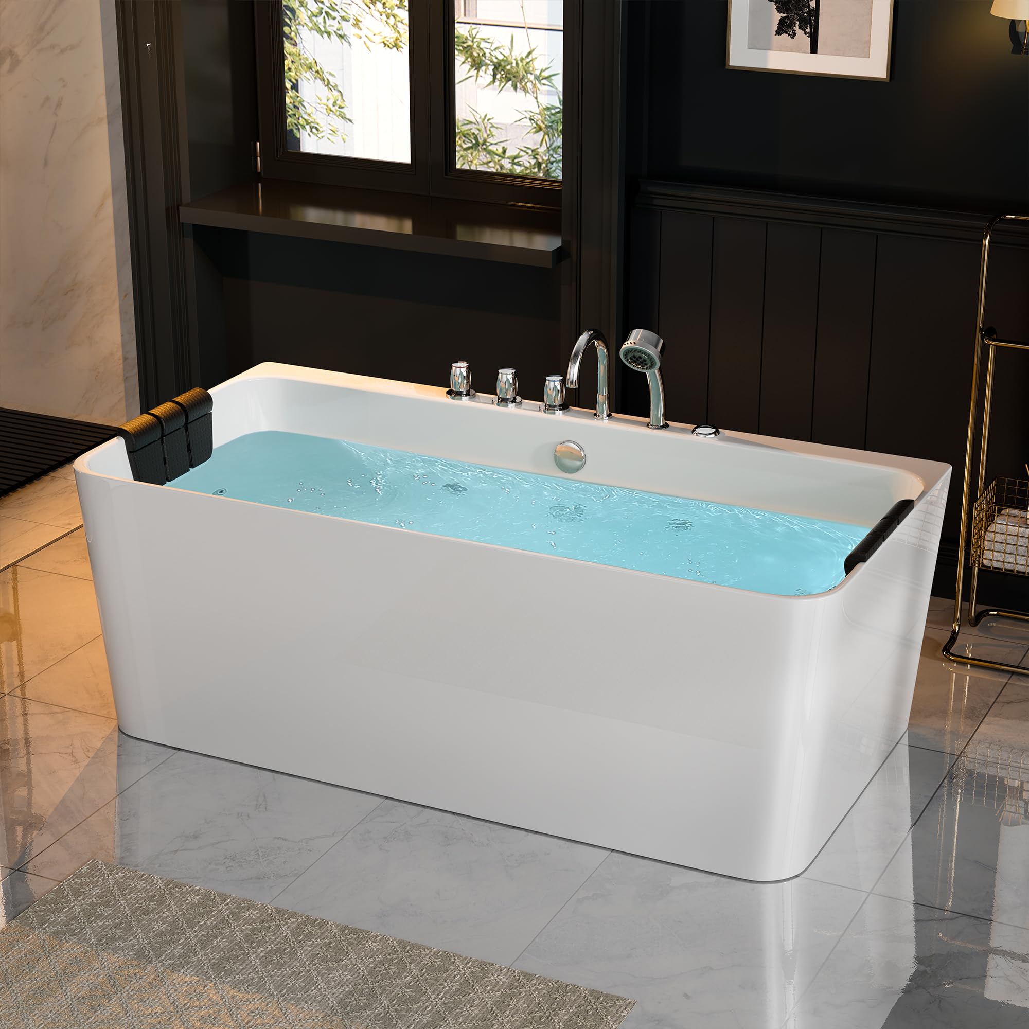 Whirlpool Bathtub 67 in. Acrylic Freestanding Bath Tub