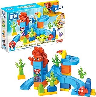 Mega Bloks Peek A Blocks Underwater Adventure Preschool Building Set Multi, 50 pieces
