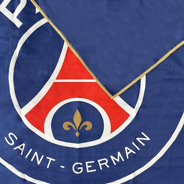 OMYDREAM PSG Prince Serviette de Bain et de Plage | Doux & Ultra-Absorbant | Oeko-TEX | 70x140 cm | Microfibre (Bleu) - 3