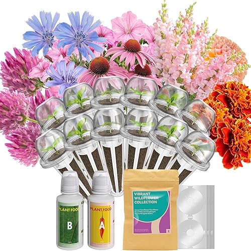inbloom Kit de 12 cápsulas de semillas de flores para AeroGarden, iDOO, Ahopegarden, sistema de cultivo hidropónico MUFGA, incluye caléndula