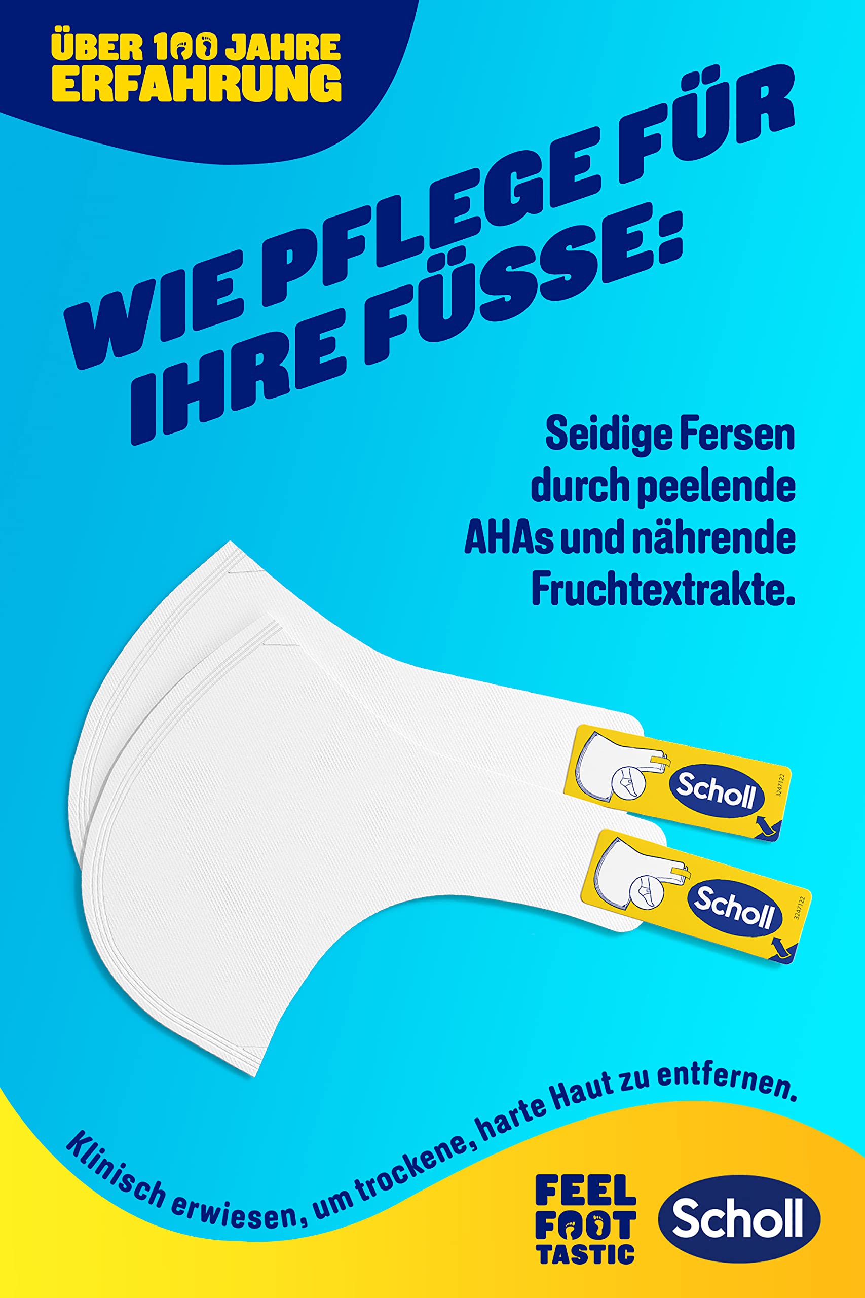 Máscara exfoliante Scholl para eliminar callos - Calcetines para eliminar callos - Máscara para pies sedosos y suaves