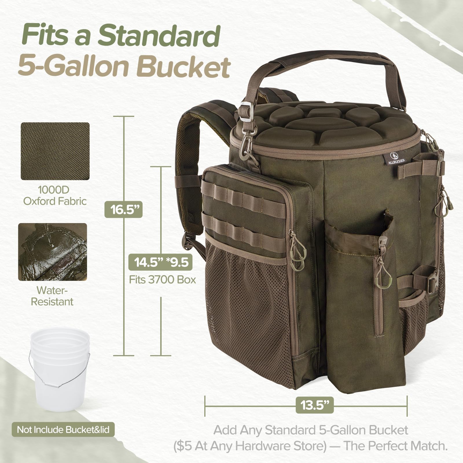 Hunting Bucket Backpack - Seat & Storage -3 Hunting Bucket Backpack - Seat & Storage -3
