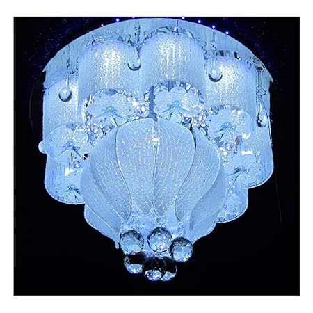 Prop it up Square jhoomer Ceiling Light Decorative Chandelier Rose Design with Three Color, Sound System and Bluetooth. with 2 Remote/Multicolor led Night Mode 500 x 500 mm