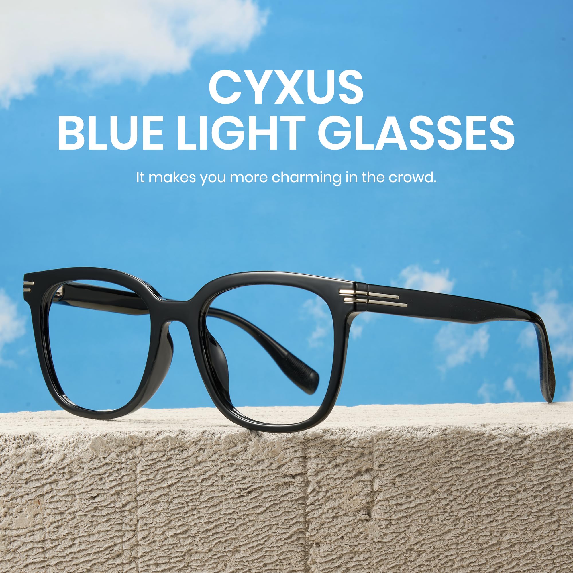 Cyxus Blaulichtfilter Brille Damen Herren Augenbelastung Reduzieren 8191