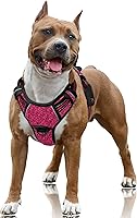 Vista 13 de BARKBAY Arnés para Perro Sin Tirones Talla Grande Arnés Reflectante para Perro con Clip Frontal y Asa de Control Fácil para Caminar Entrenar Correr
