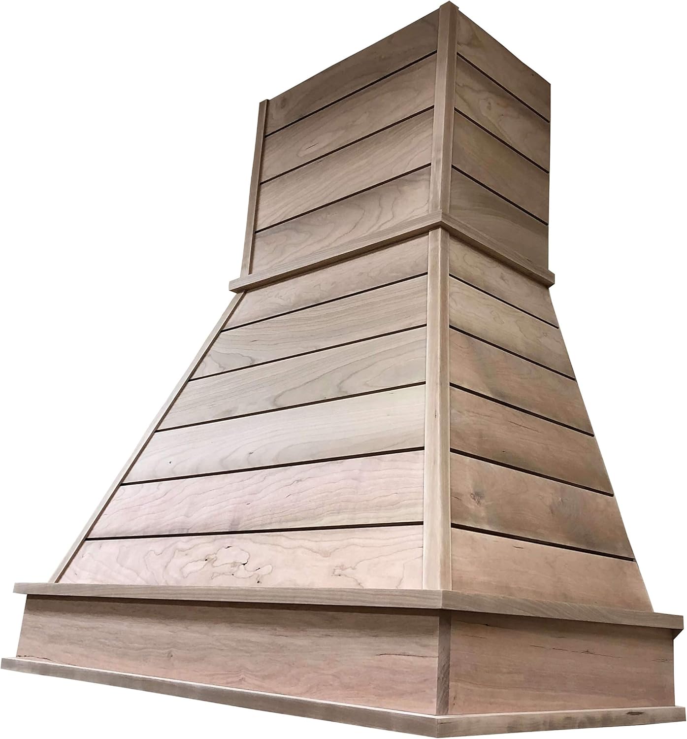 Castlewood Shiplap Chimney Hood (H 42-1/2" | W 31" | D 20-3/8", Alder)