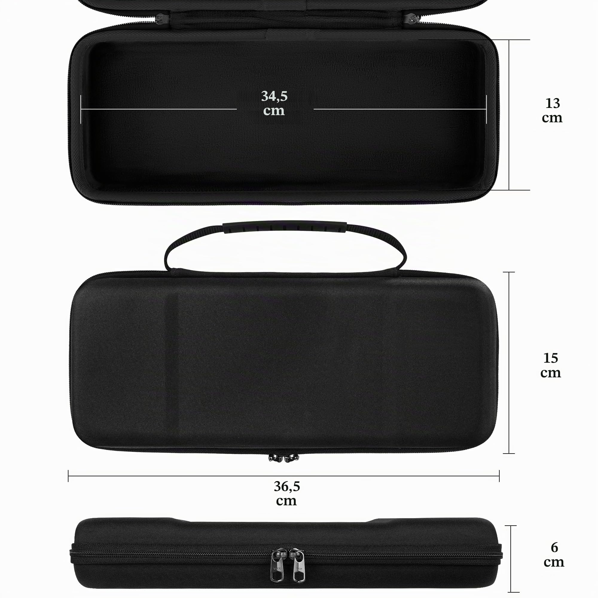 Linkidea Étui de voyage rigide pour clavier compact 65 %, ordinateur 68 touches sans fil/filaire - Sac de rangement compatible avec Keychron Q2 V2 Corsair K65 PRO ASUS ROG Falchion NX 65 %