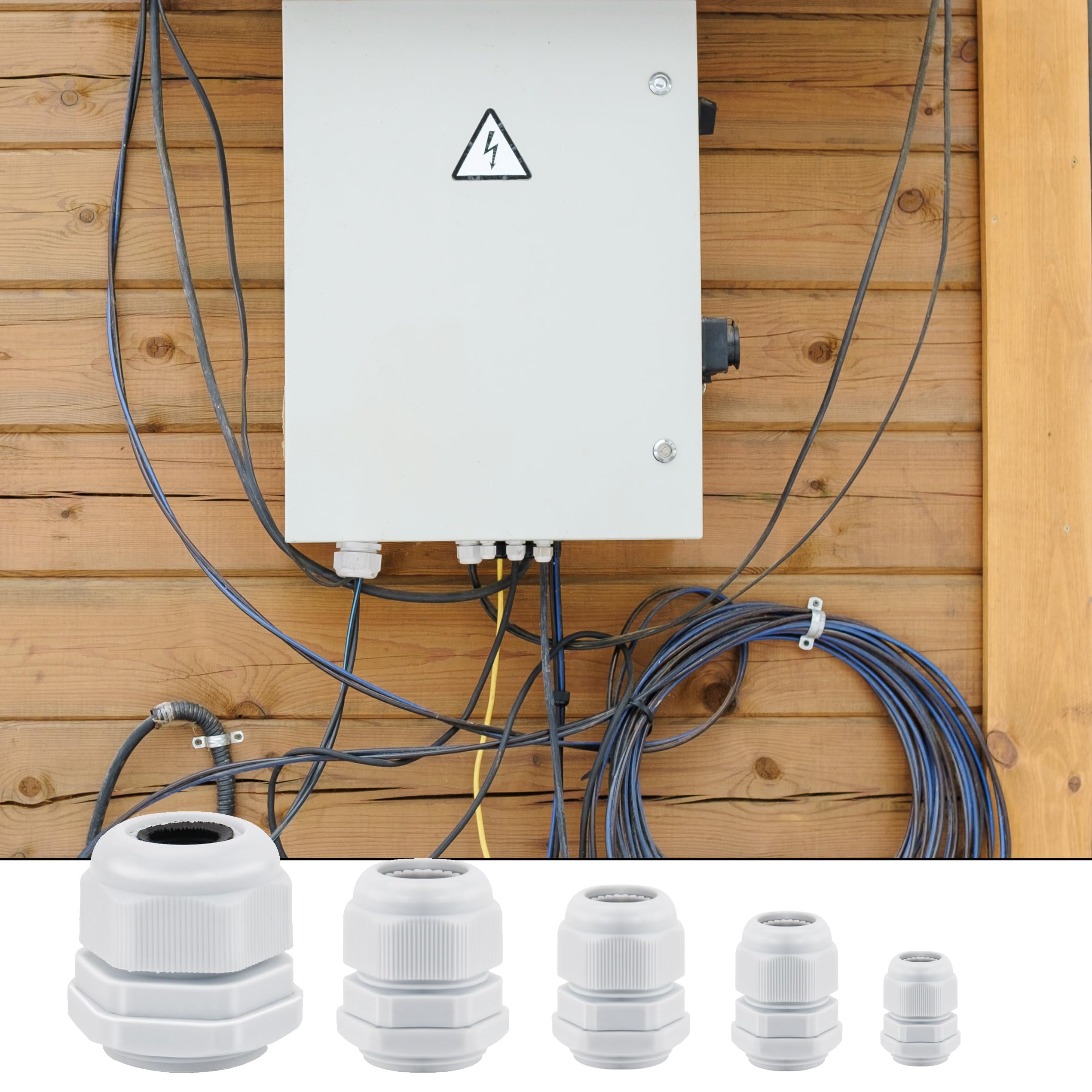 Raccordo per cavi PMA WPS-NW17 in PA 6, Nero, filetto M20, 17mm, protezione IP68, IP69K | RS