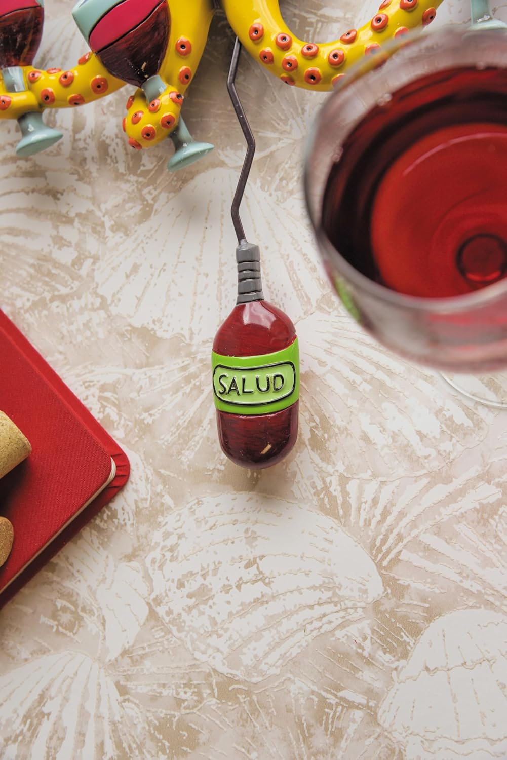 Allen Designs Happy Hour Octopus Hand Painted Pendulum Wall Clock