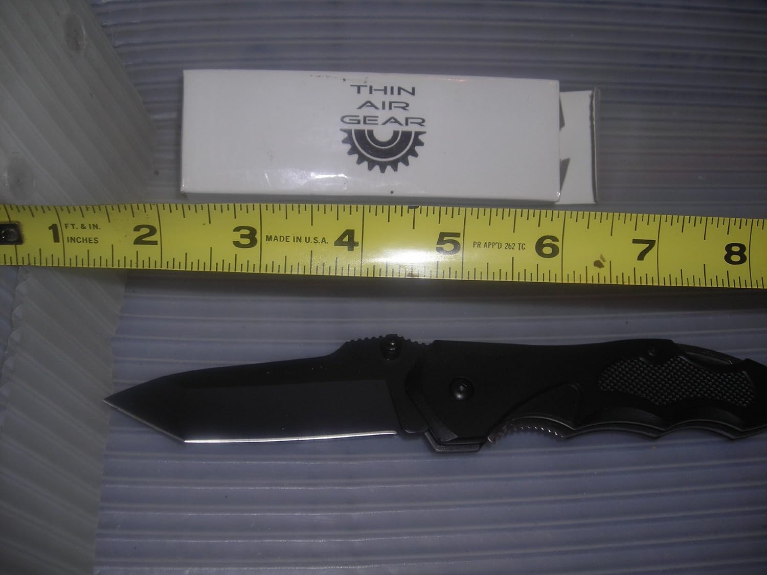 Thin Air Gear Black Folding Pocket Knife Pocketknives
